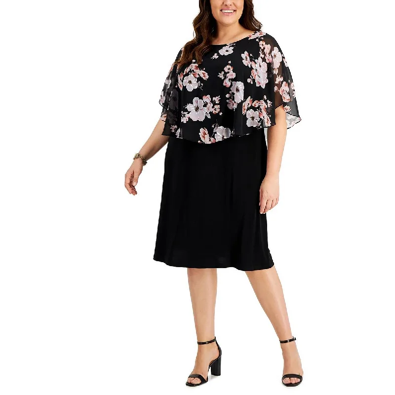 Casual Clothing For Women Buy More, Save More Plus Womens Floral Print Midi Fit & Flare Dress