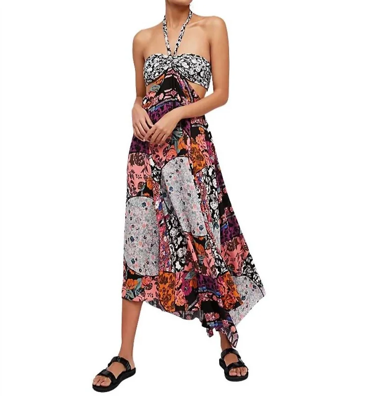 Women's Fashion-Forward Apparel Statement Piece California Love Maxi Dress In Black Multi