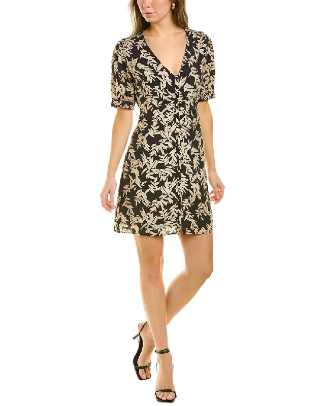 Women's Vacation Clothes ba&sh Button Front Mini Dress