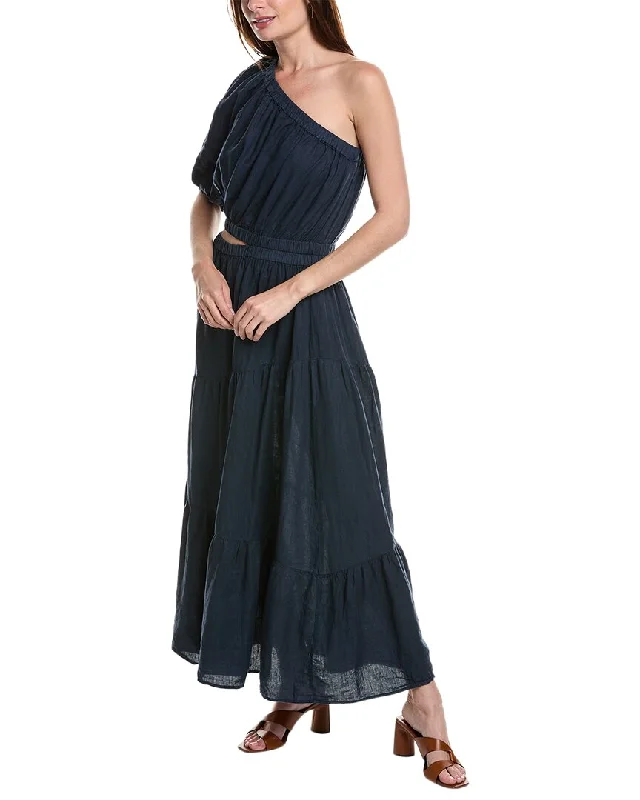 Women's Workout Garments Bohemian Vibe Velvet by Graham & Spencer Giselle Linen Maxi Dress