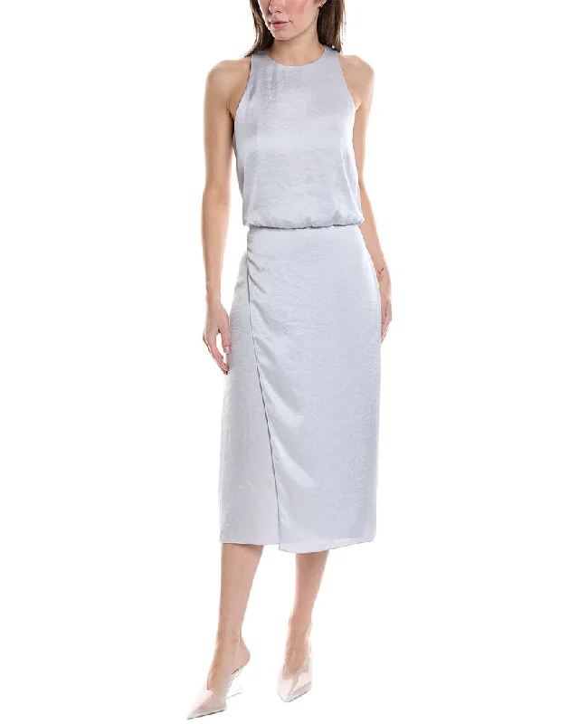 Women's Seasonal Apparel Elegant Ensemble Theory Tank Layer Midi Dress