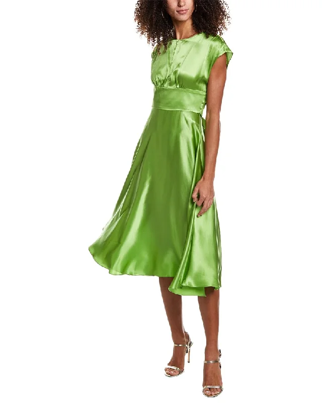 Elegant Clothing For Women Mid - Season Sale Amanda Uprichard Esti Silk Midi Dress