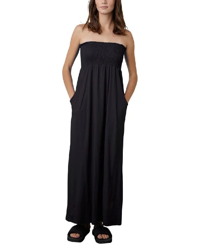 Affordable Women's Garments Timeless Elegant Velvet by Graham & Spencer Jocely Linen-Blend Midi Dress