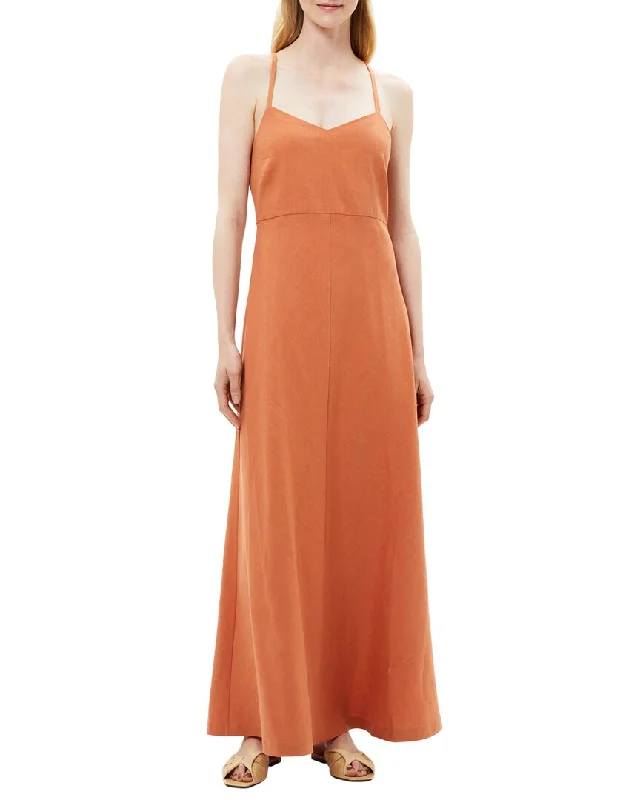 Women's Resort Apparel Dreamy Aesthetic Theory Haranna Linen-Blend Maxi Dress