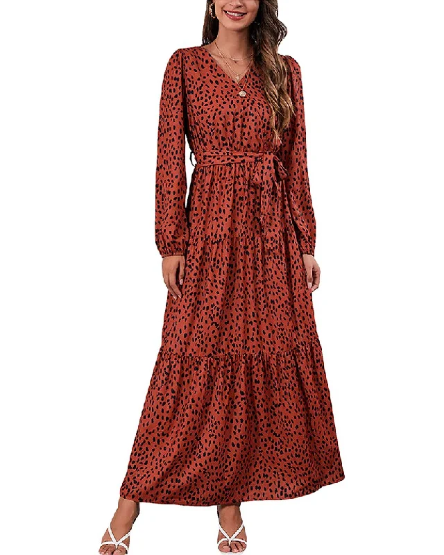 Women's Casual Attire Luxury Style Nisha Outi Midi Dress