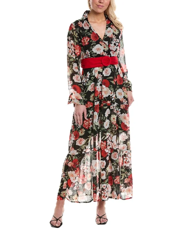 Timeless Women's Apparel Effortless Comfort ANNA KAY Belted Maxi Dress