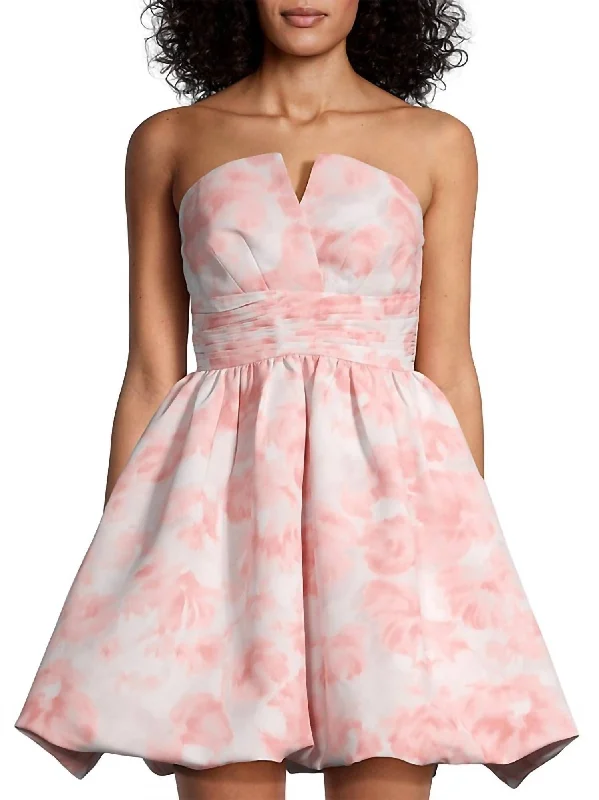 Women's Party Outfit Early Access to Art Deco Styles Sale Maura Dress In Blush Watercolor Floral