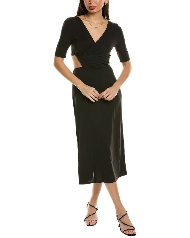 Women's Holiday Clothing Flowy Fabric Equipment Genevieve Midi Dress