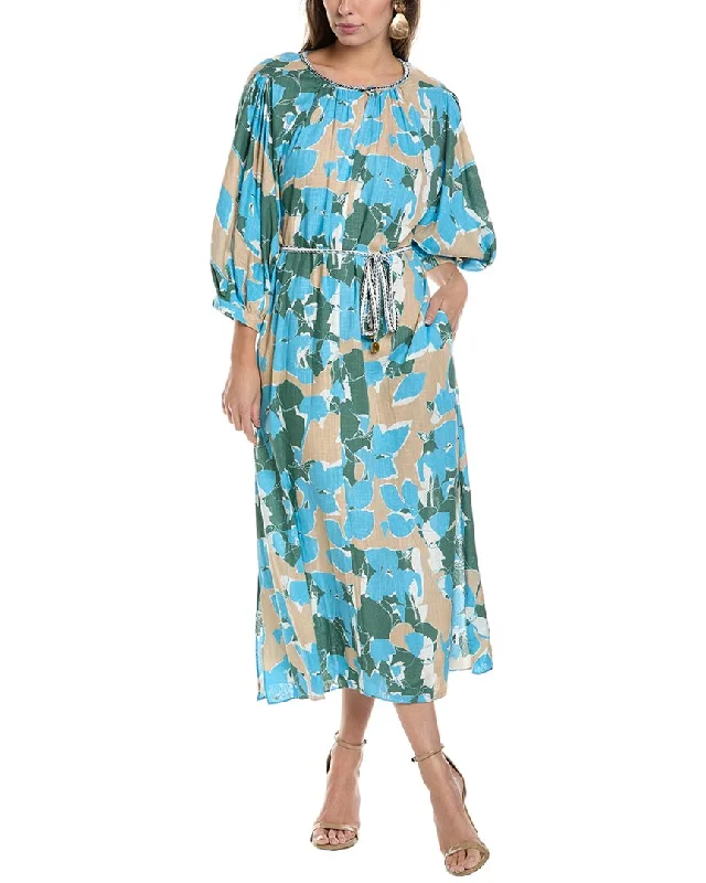 Women's Casual Clothing For Lounging Score Big on Glamorous Red - Carpet Styles Diane von Furstenberg Bambi Linen-Blend Maxi Dress