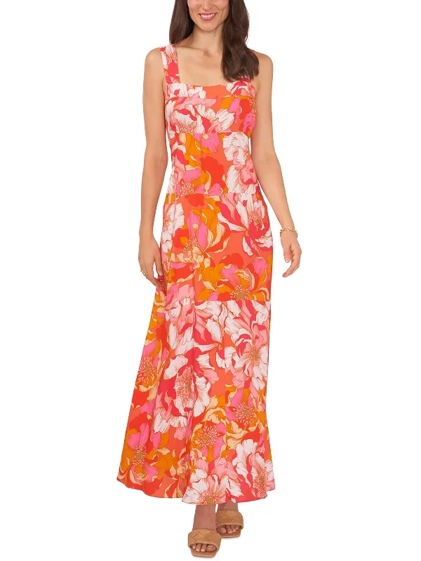 Women's Elegant Garments Elegant Ensemble Womens Floral Print Long Maxi Dress