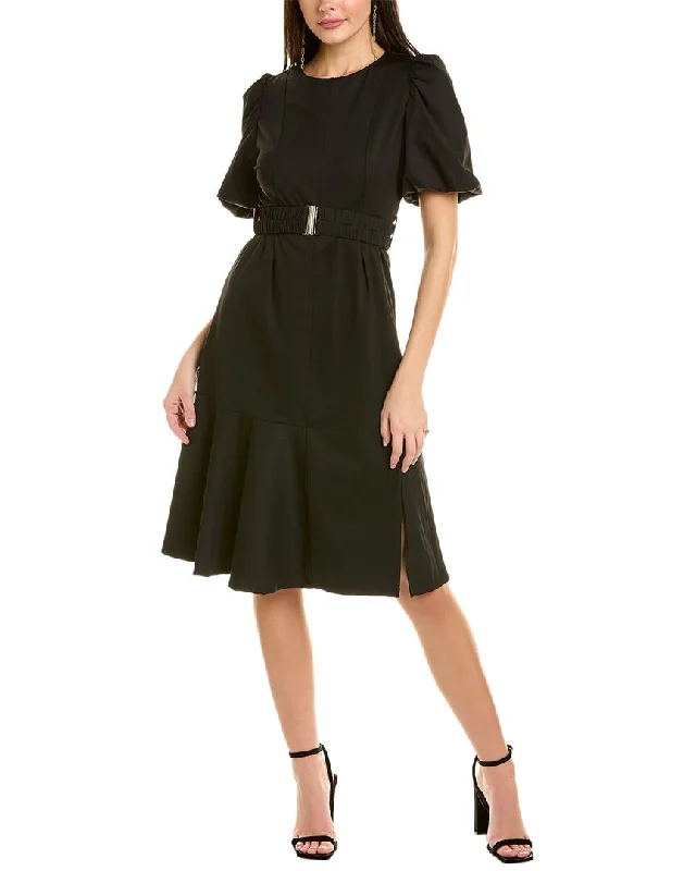 Women's Tailored Outfit Buy More, Save More Gracia Puff Sleeve Midi Dress