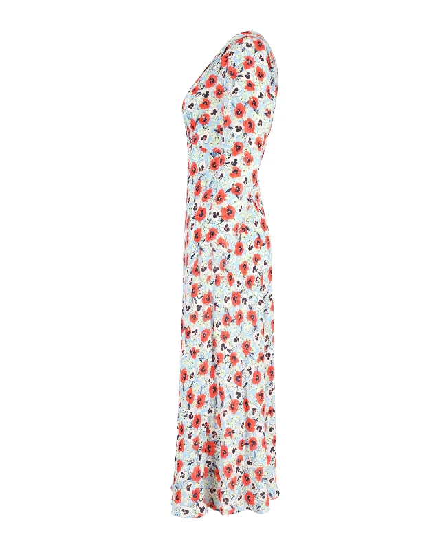 Women's Clothes And Garments Limited - Time Bundle Rixo Poppy Maxi Dress in Floral Print Viscose