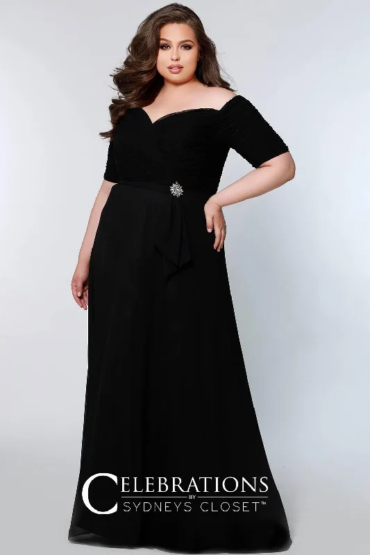 Women's Casual Clothing For Lounging Charming Silhouette Black 24 Sydneys Closet Long Mother of the Bride Formal Gown Sale