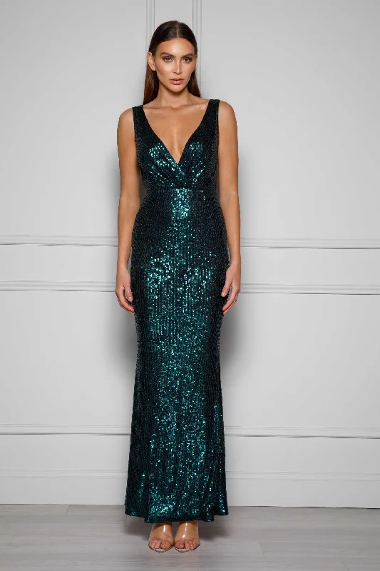 Fashionable Women's Clothes Holiday Sale Prinnie Gown - Emerald