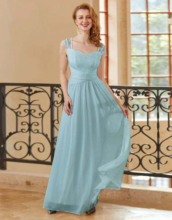 Women's Comfortable Lounge Attire Graceful Cut A Line Sweetheart Sky Blue Long Bridesmaid Dresses