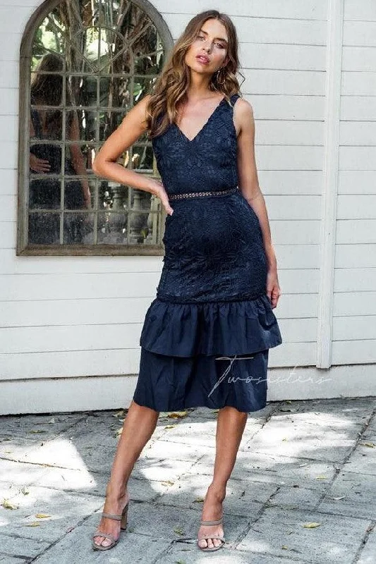 Sustainable Fashion Clothing For Women Timeless Elegant Izzy Dress - Navy