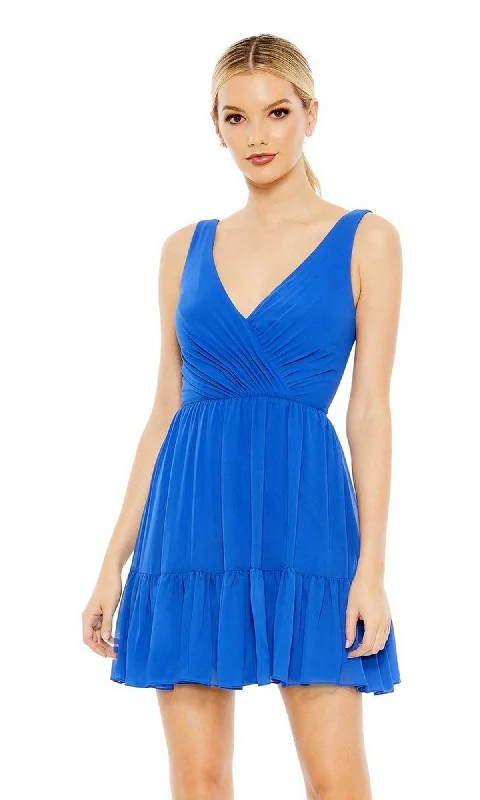 Casual Apparel For Women Graceful Cut Sleeveless Royal Blue Party Dress 70213 by Mac Duggal