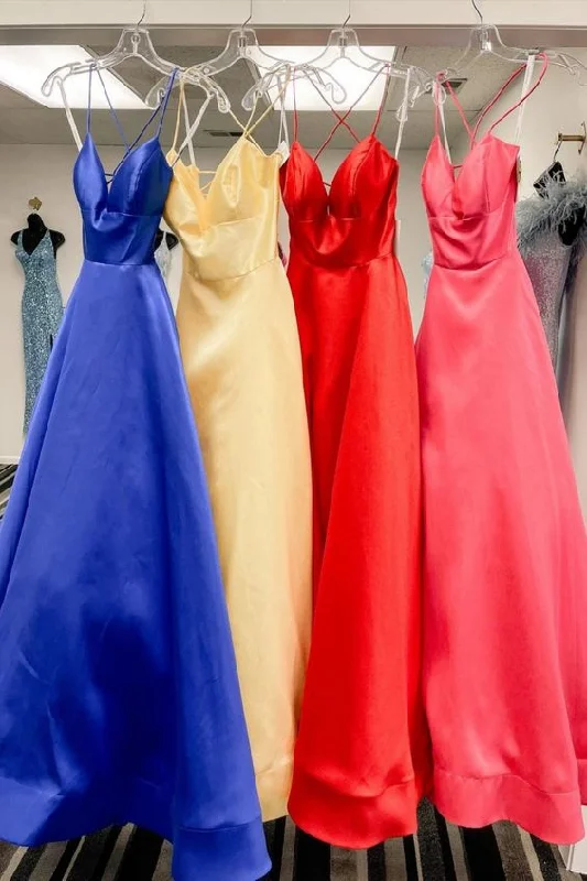 Women's Clothes And Apparel Sets Limited - Time Bundle Classic V-Neck Satin Long Prom Dress   cg16276