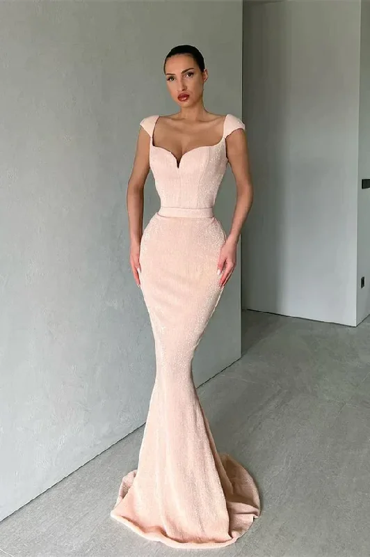 Fashion-Forward Women's Clothing Soft Textures Sequined Sleeveless Mermaid Prom Dress Party Dress Y188