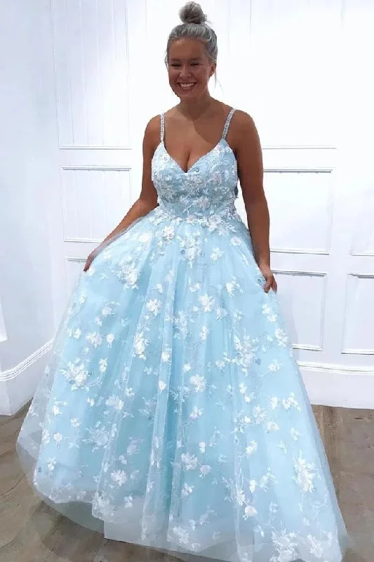 Formal Clothing For Women Discounts on Casual Weekend Styles Spaghetti Straps Sleeveless Lace Appliqued Floor Length Prom Dresses